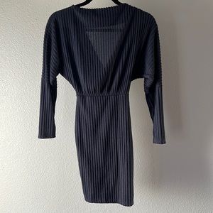Turn My Back To You Off The Shoulder Mini dress - Navy